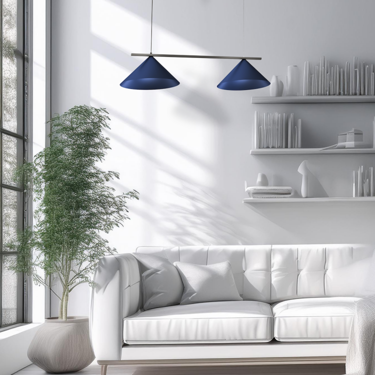 Lampa wisząca CAPITAL BLACK/NAVY BLUE 2XGX53 MLP1531 Milagro