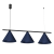 Lampa wisząca CAPITAL BLACK/NAVY BLUE 3XGX53 MLP1532 Milagro