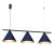 Lampa wisząca CAPITAL BLACK/NAVY BLUE 3XGX53 MLP1532 Milagro