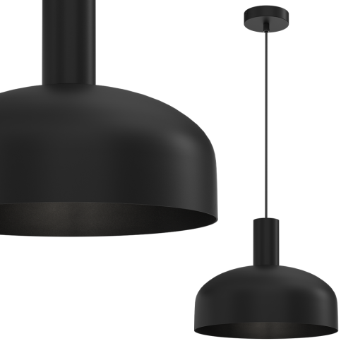 Lampa wisząca VISBY BLACK 1xE27 MLP1553 Milagro