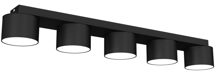 Lampa sufitowa DIXIE Black  5xGX53 MLP7547 Milagro