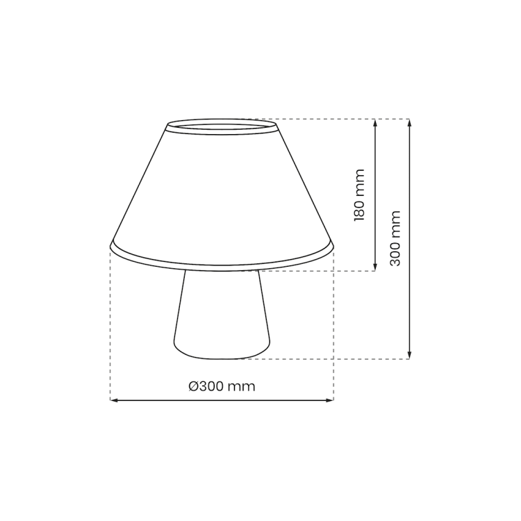 Lampka nocna FIFI WHITE 1xE27 MLP8879 Milagro