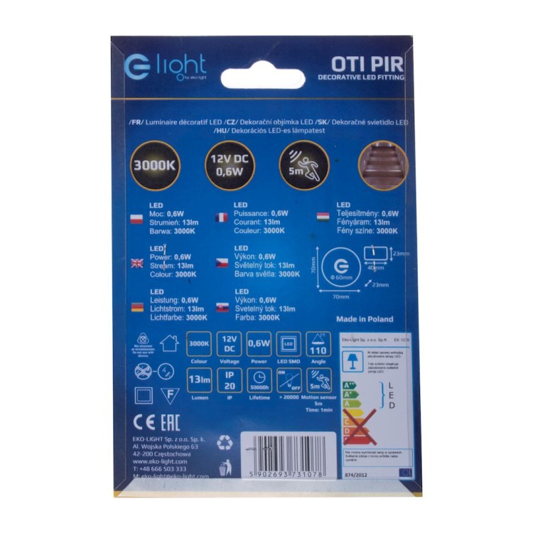 OTI Barwa Ciepła 3000K EKS1061 Eko-Light