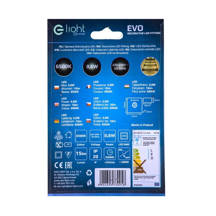 EVO Barwa Zimna 6500K EKS0958 Eko-Light