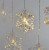 Kurtyna świetlna sople płatki śniegu śnieżynki świąteczna bożonarodzeniowa 8 LED 48x84cm WW DCGW06 Emos 230V IP44 0,6W Boże Narodzenie ozdoba świecąca dekoracja na święta świąteczna elektryczna stroik wiszący girlanda na okno śnieżki ciepły biały