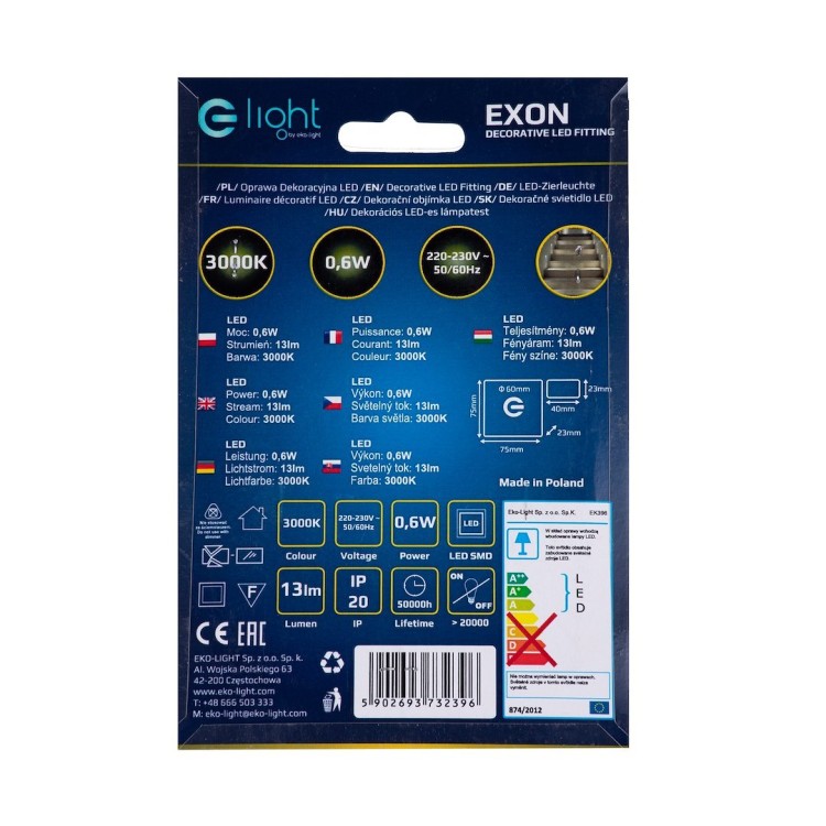 EXON Barwa Ciepła 3000K EKS2396 Eko-Light