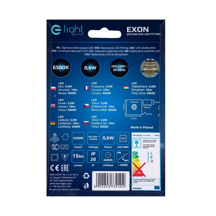 EXON Barwa Zimna 6500K EKS3829 Eko-Light