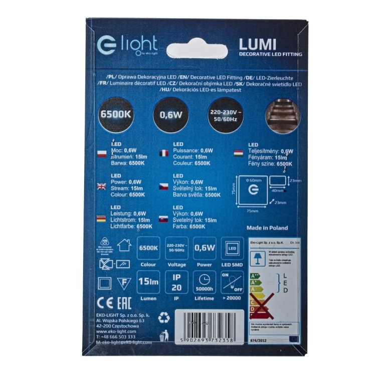 LUMI Barwa Zimna 6500K EKS2358 Eko-Light
