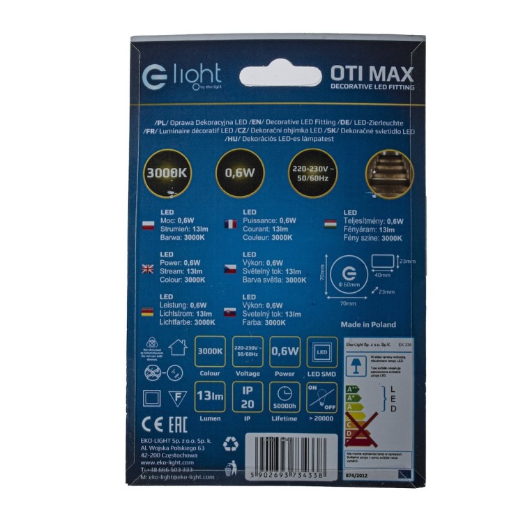 OTI MAX Barwa Ciepła 3000K EKS4338 Eko-Light