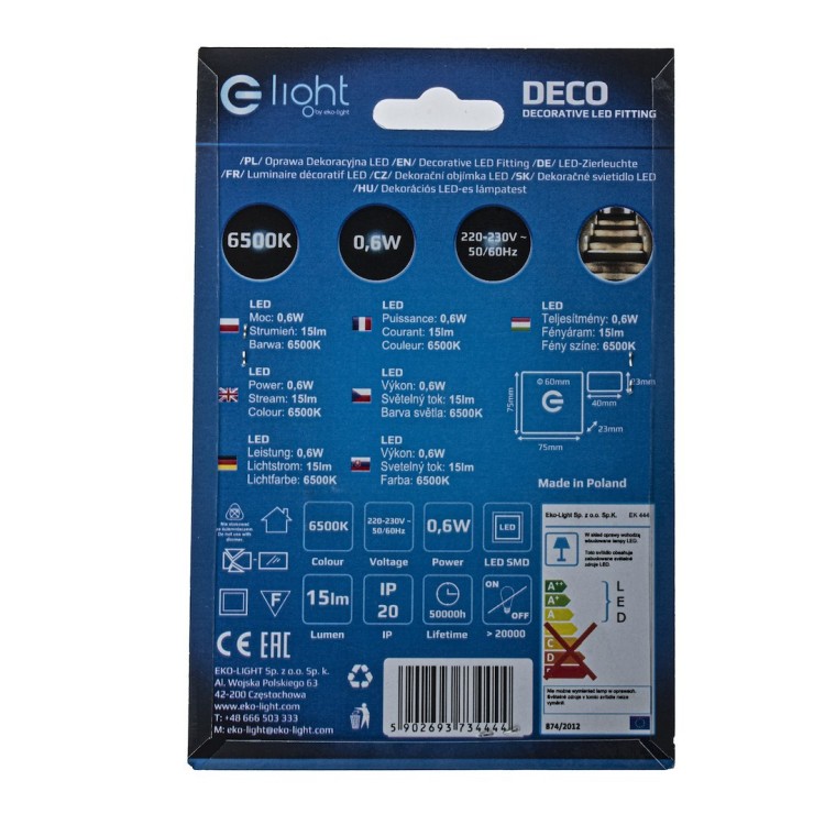 DECO Barwa Zimna 6500K EKS4444 Eko-Light