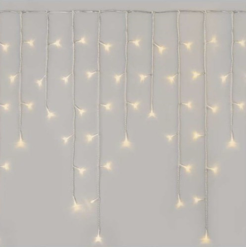 Kurtyna świetlna sople świąteczna bożonarodzeniowa migające 300 LED 5x0,7m WW D4CW02 Emos timer pilot 230V IP44 6W Boże Narodzenie ozdoba świecąca dekoracja na święta świąteczna elektryczna stroik wiszący girlanda na okno ciepły biały