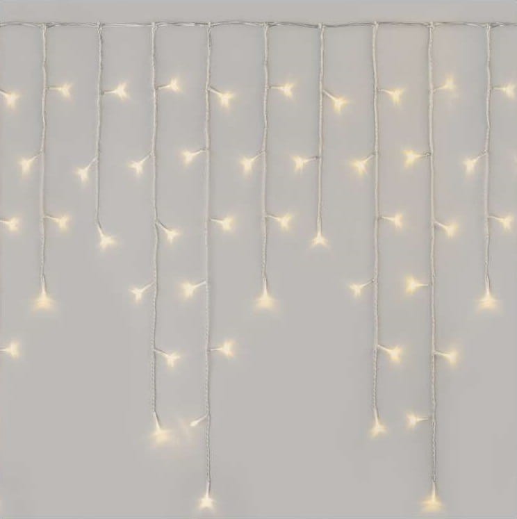 Kurtyna świetlna sople świąteczna bożonarodzeniowa migające 300 LED 5x0,7m WW D4CW02 Emos timer pilot 230V IP44 6W Boże Narodzenie ozdoba świecąca dekoracja na święta świąteczna elektryczna stroik wiszący girlanda na okno ciepły biały