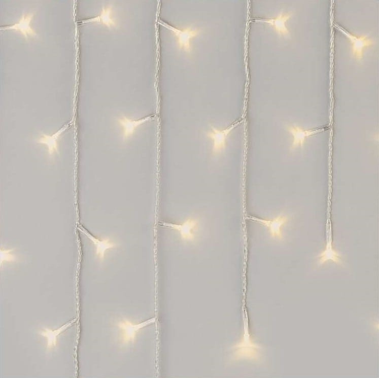 Kurtyna świetlna sople świąteczna bożonarodzeniowa migające 300 LED 5x0,7m WW D4CW02 Emos timer pilot 230V IP44 6W Boże Narodzenie ozdoba świecąca dekoracja na święta świąteczna elektryczna stroik wiszący girlanda na okno ciepły biały