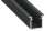 Profil do LED Aluminiowy Czarny Typ G 1m + Klosz mleczny EKPR6367 Eko-Light