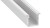 Profil do LED Aluminiowy Biały Typ G 1m + Klosz mleczny EKPR8774 Eko-Light