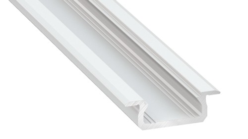 Profil do LED Aluminiowy Biały Typ Z 1m + Klosz mleczny EKPR1041 Eko-Light