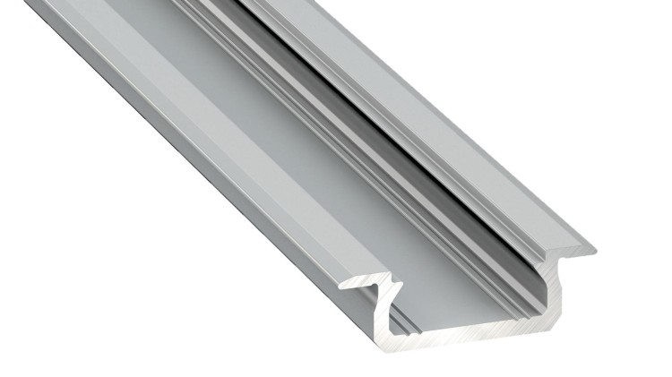 Profil do LED Aluminiowy Srebrny Typ Z 2m + Klosz mleczny EKPR0095 Eko-Light