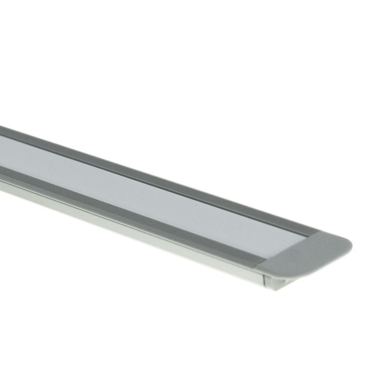 Profil do LED Aluminiowy Srebrny Typ Z 2m + Klosz mleczny EKPR0095 Eko-Light