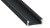 Profil do LED Aluminiowy Czarny Typ D 1m + Klosz mleczny EKPR6398 Eko-Light