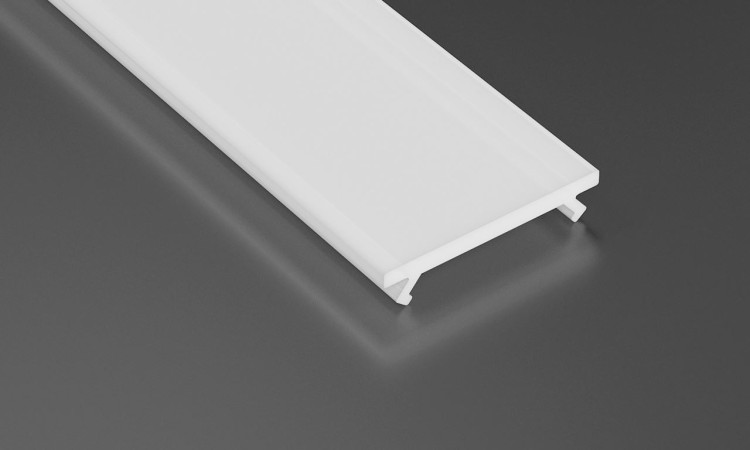 Profil do LED Aluminiowy Srebrny Typ D 1m + Klosz mleczny EKPR6474 Eko-Light