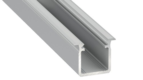 Profil do LED Aluminiowy Srebrny Typ G 1m + Klosz mleczny EKPR6559 Eko-Light