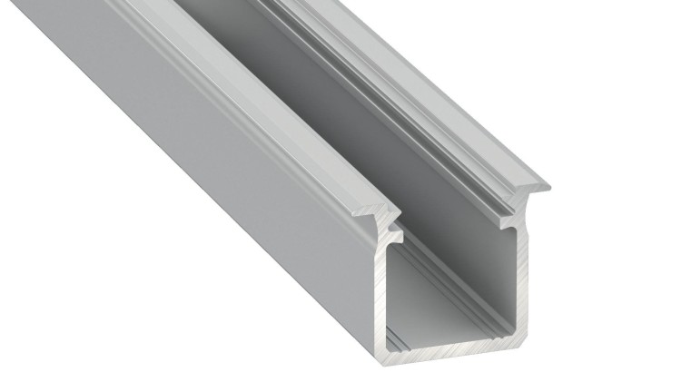 Profil do LED Aluminiowy Srebrny Typ G 1m + Klosz mleczny EKPR6559 Eko-Light