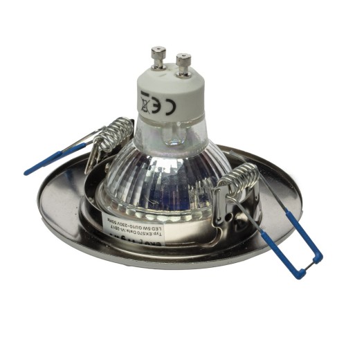 Oczko sufitowe okrągłe GU10 1X5W LED Satyna EKZ2570 Eko-Light