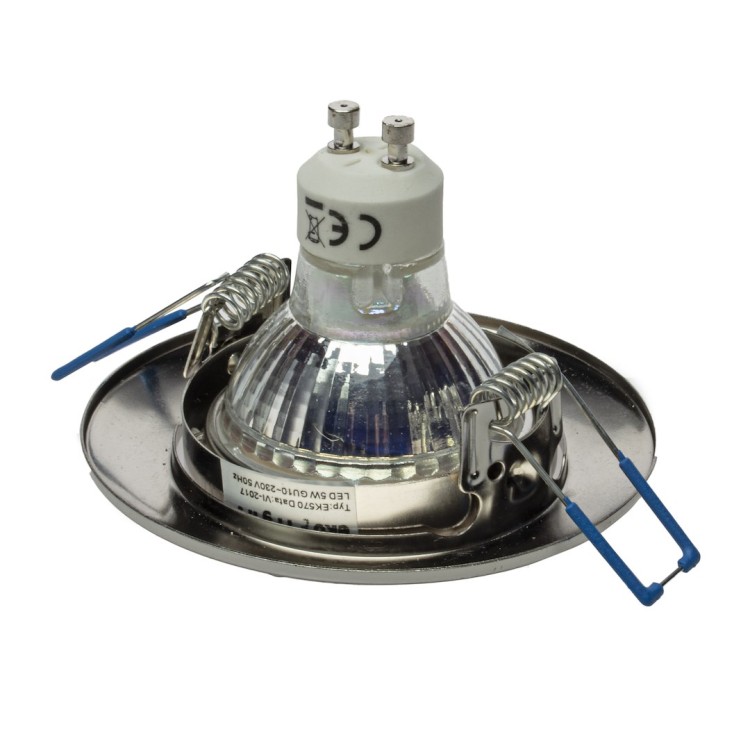 Oczko sufitowe okrągłe GU10 1X5W LED Satyna EKZ2570 Eko-Light