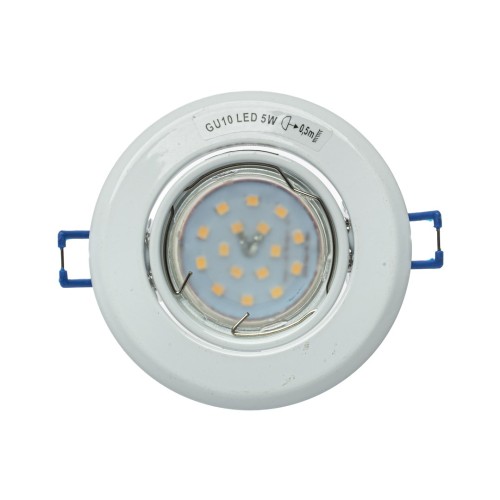 Oczko sufitowe okrągłe GU10 1X5W LED Białe EKZ2556 Eko-Light