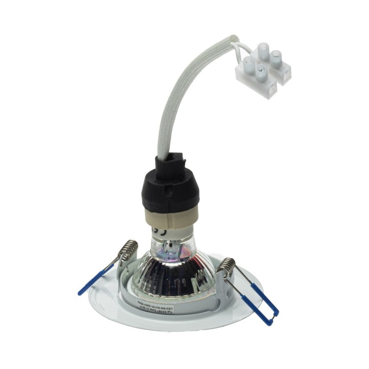 Oczko sufitowe okrągłe GU10 1X5W LED Białe EKZ2556 Eko-Light