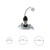 Oczko sufitowe okrągłe GU10 1X5W LED Białe EKZ2556 Eko-Light