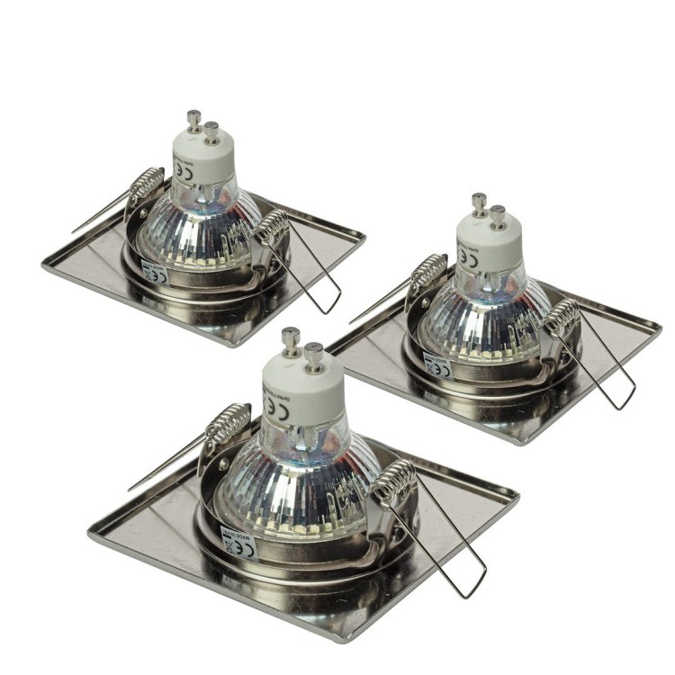 ZESTAW OCZEK KWADRATOWYCH 3x5W GU10 EKZ2697 Eko-Light
