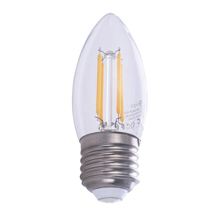 Żarówka Filamentowa LED 4W C37 E27 2700K EKZF003 Eko-Light