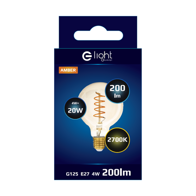 Żarówka Dekoracyjna LED 4W G125 E27 EKZA3614 Eko-Light