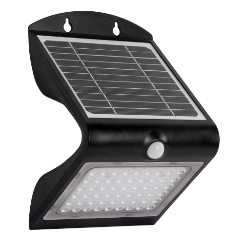 Lampka Solarna Butterfly Czarna 3,2W EKO3874 Eko-Light Oprawa elewacyjna lampa ścienna