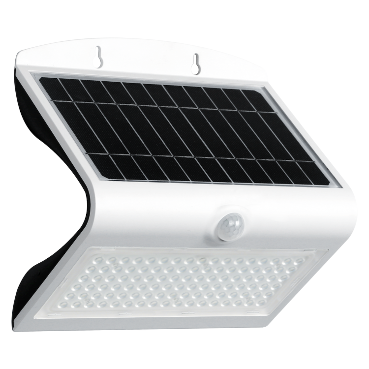 Lampka Solarna Butterfly Biała 6,8W EKO3997 Eko-Light Oprawa elewacyjna lampa ścienna