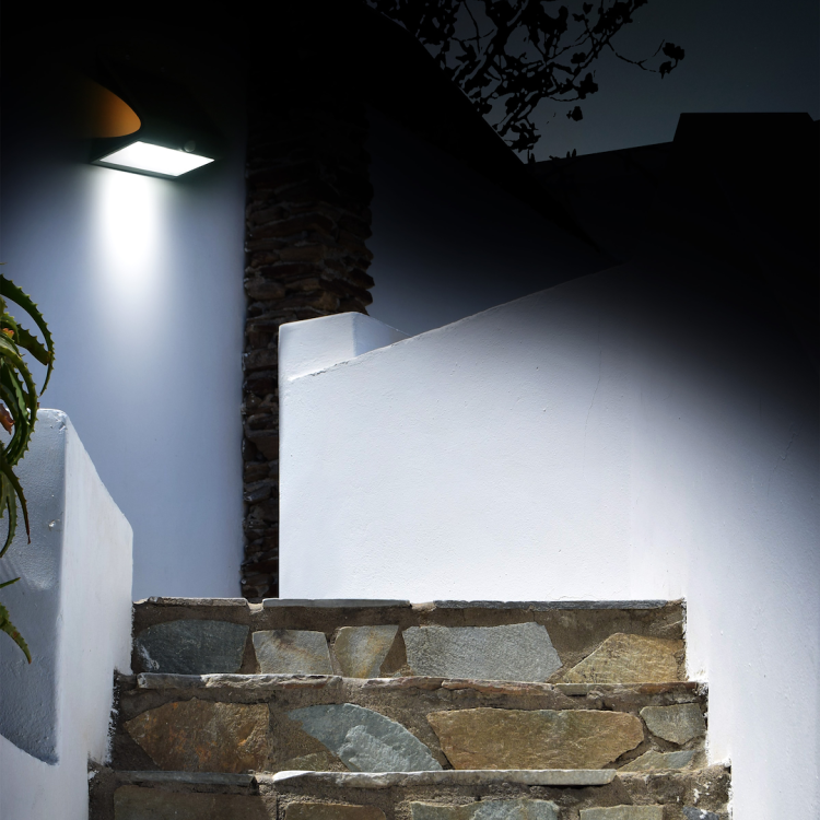 Lampka Solarna Butterfly Biała 6,8W EKO3997 Eko-Light Oprawa elewacyjna lampa ścienna