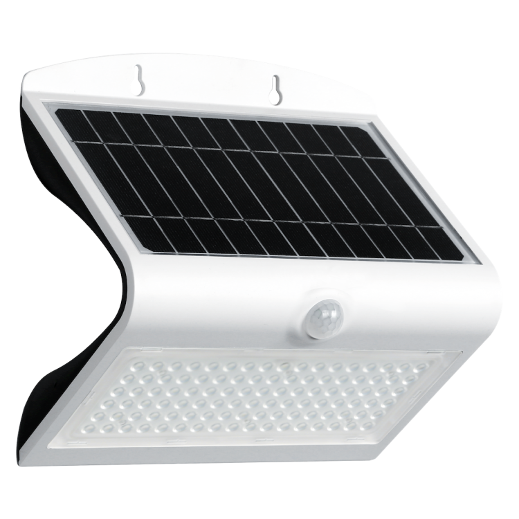 Lampka Solarna Butterfly Biała 6,8W EKO3997 Eko-Light Oprawa elewacyjna lampa ścienna