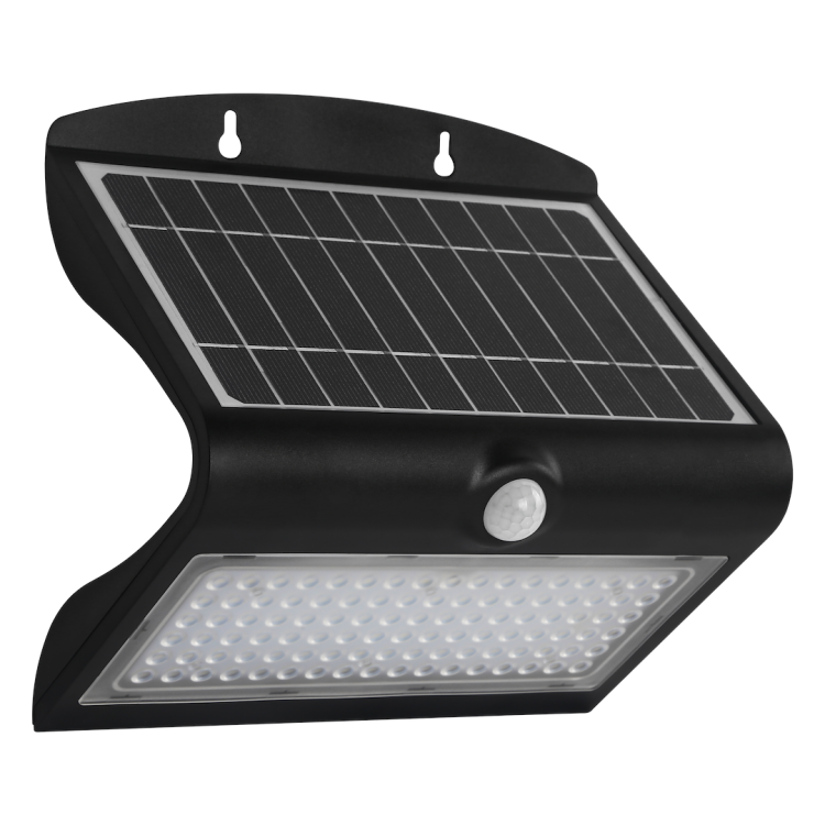 Lampka Solarna Butterfly Czarna 6,8W EKO3881 Eko-Light Oprawa elewacyjna lampa ścienna