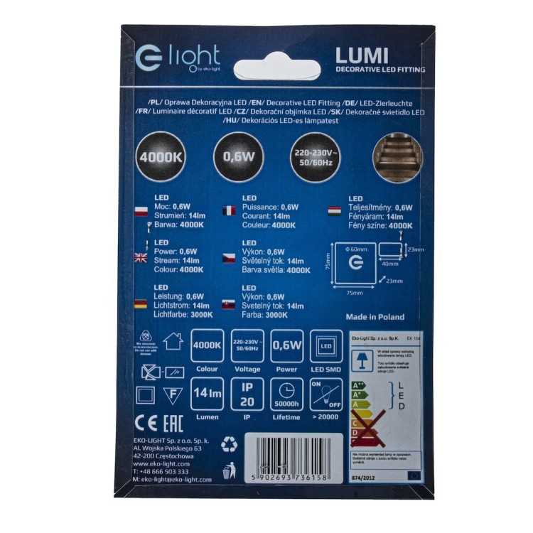 LUMI Barwa Neutralna 4000K EKS6158 Eko-Light
