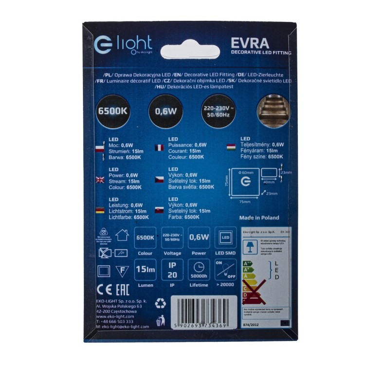 EVRA Barwa Zimna 6500K EKS4369 Eko-Light
