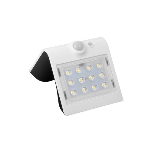 Lampka Solarna Butterfly Biała 1,5W EKO8817 Eko-Light Oprawa elewacyjna lampa ścienna