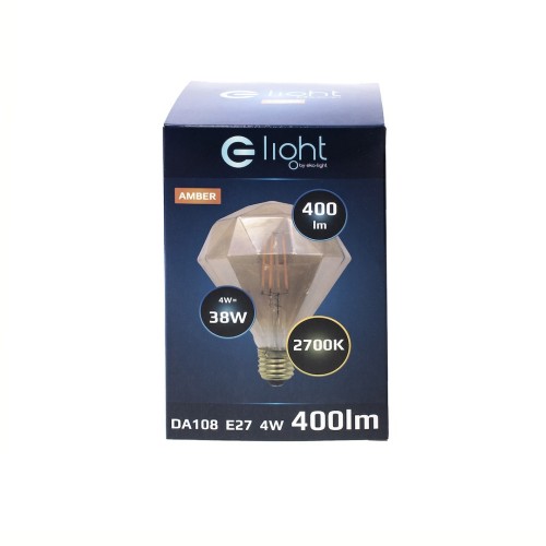 Żarówka Dekoracyjna LED 4W Diamond E27 EKZA3560 Eko-Light
