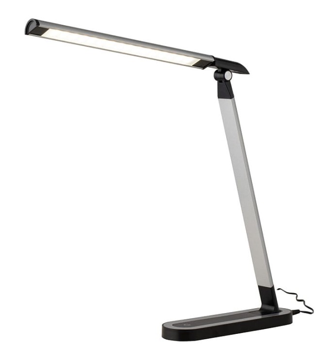 Lampa biurkowa Industrialna Loft CHIC LED 8357 NOWODVORSKI Lighting 7,5W USB 4000K nowoczesna lampka biurkowa barwa dzienna srebrno-czarna Premium