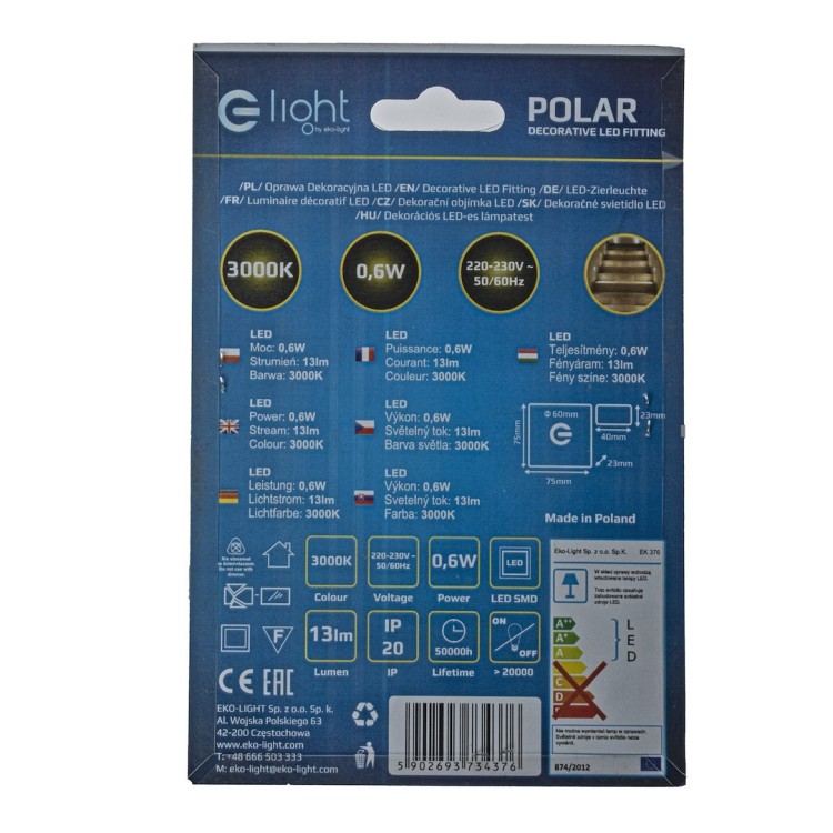 POLAR Barwa Ciepła 3000K EKS4376 Eko-Light