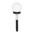 Lampa Ogrodowa Kulka Solarna Czarna Plastik EKO4826 Eko-Light gruntowa