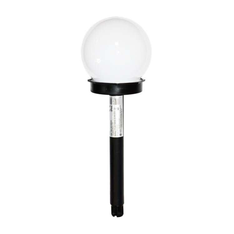 Lampa Ogrodowa Kulka Solarna Czarna Plastik EKO4826 Eko-Light gruntowa