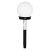 Lampa Ogrodowa Kulka Solarna Czarna Plastik EKO4826 Eko-Light gruntowa