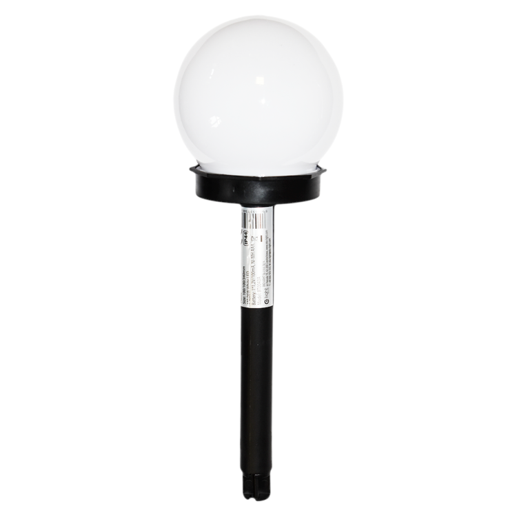 Lampa Ogrodowa Kulka Solarna Czarna Plastik EKO4826 Eko-Light gruntowa