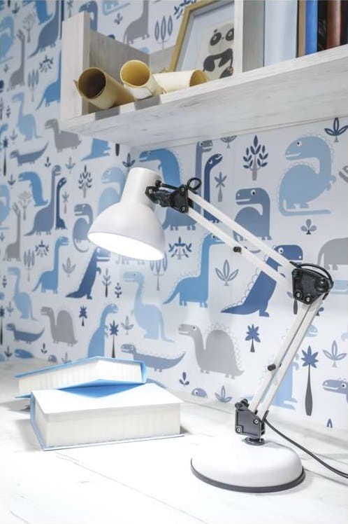 Lampa biurkowa LUCAS Z7609W Emos E27 48cm nowoczesna lampka składana regulowana Biała